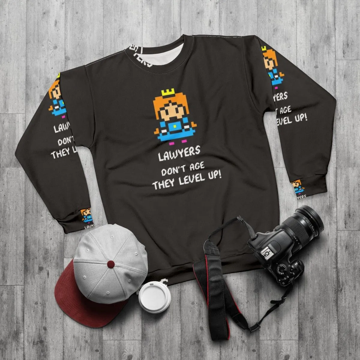 "Lawyers Don't Age They Level Up" Gamer Sweatshirt