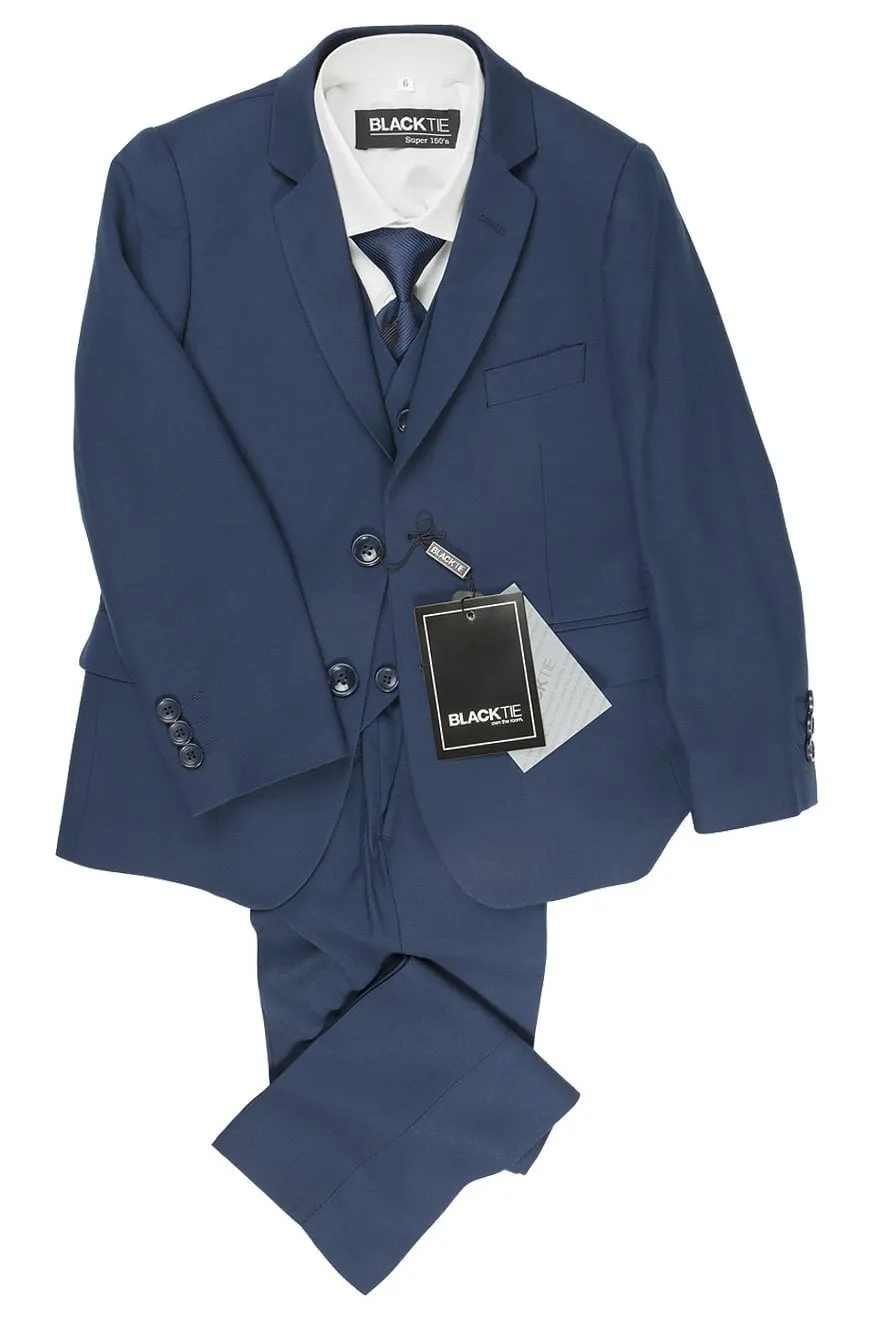 "Leo" Kids Sapphire Blue 5-Piece Suit