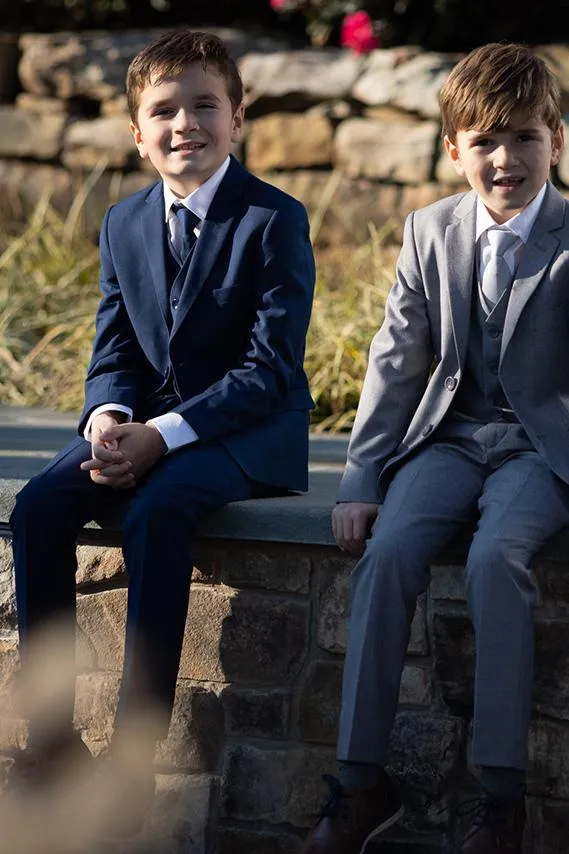 "Leo" Kids Sapphire Blue 5-Piece Suit