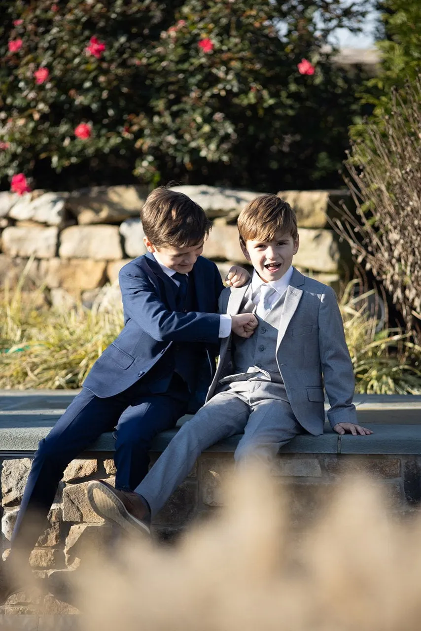 "Leo" Kids Sapphire Blue 5-Piece Suit