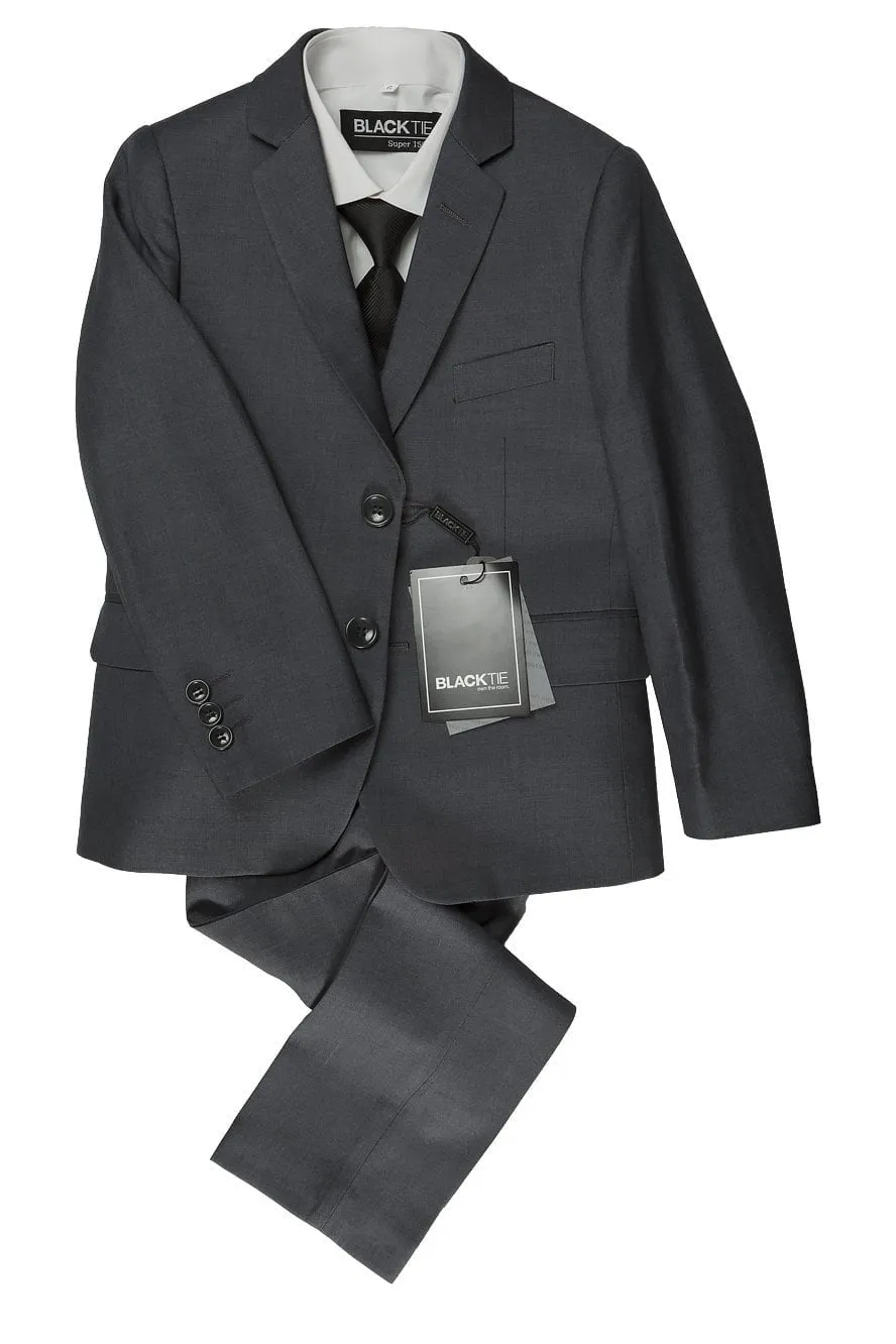 "Leo" Kids Steel Grey 5-Piece Suit