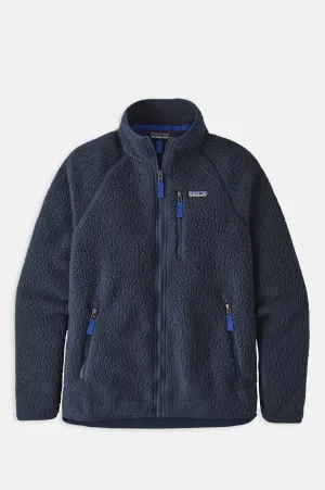 Retro Pile Jacket New Navy