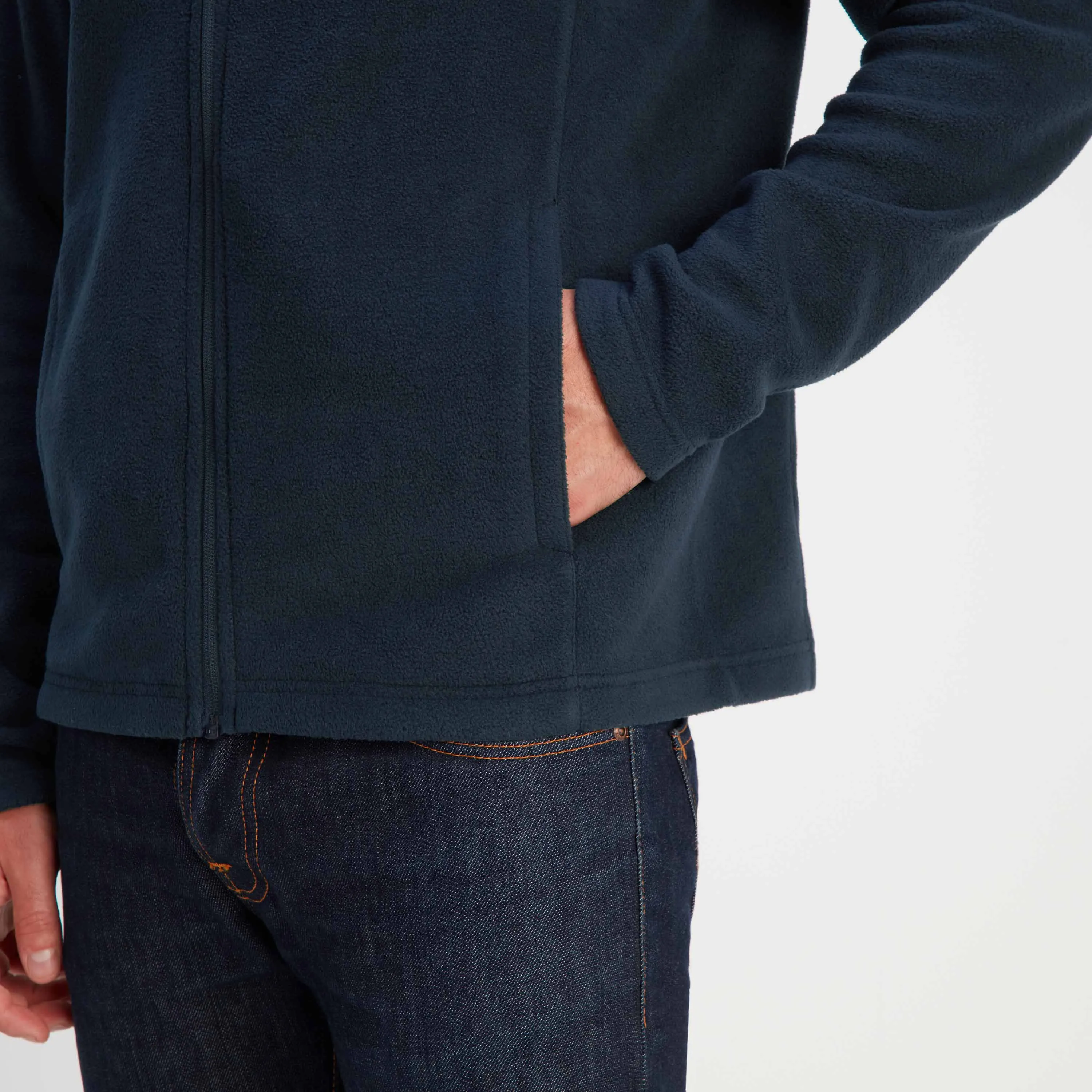 Revive Mens Fleece Jacket - Dark Indigo