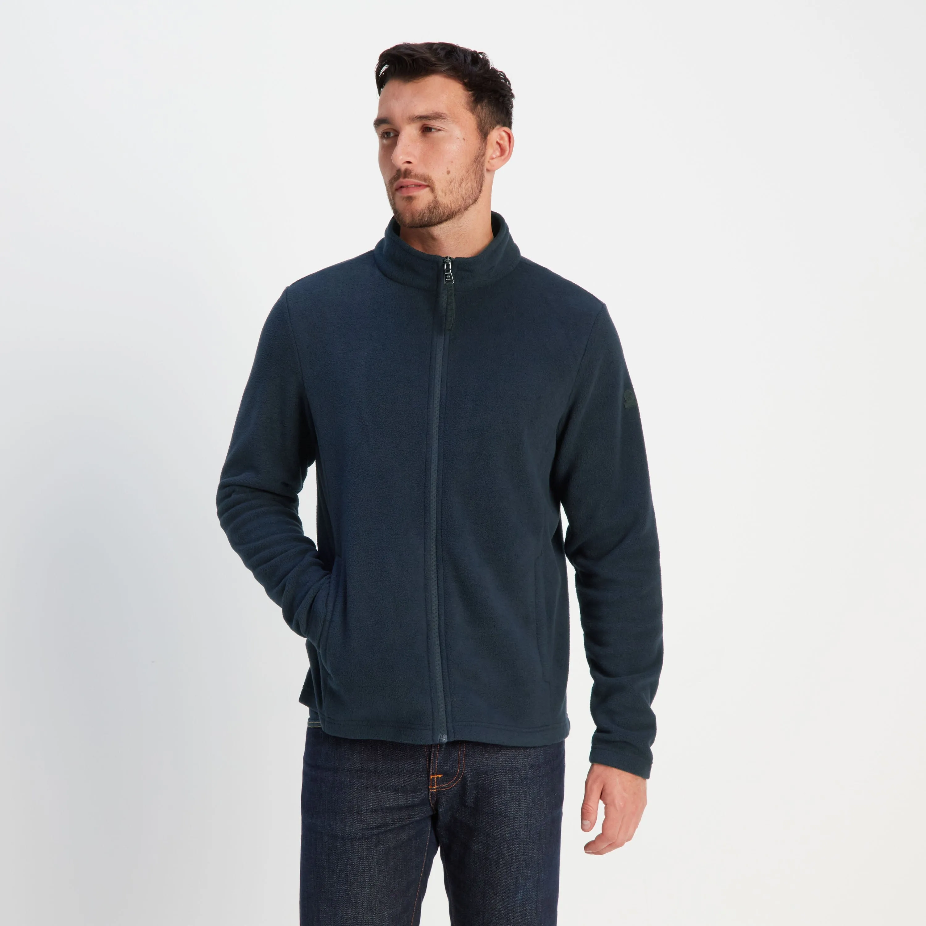 Revive Mens Fleece Jacket - Dark Indigo