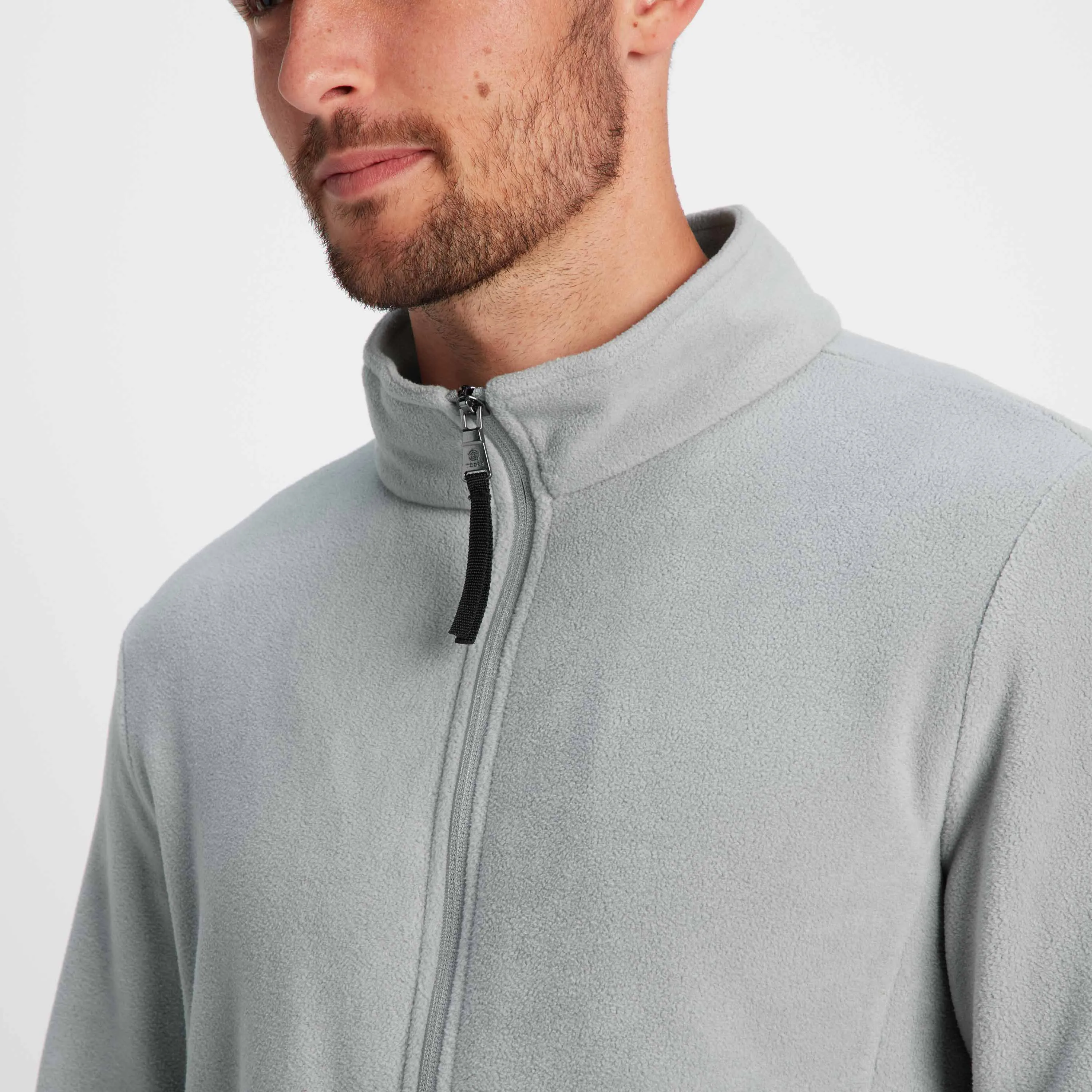 Revive Mens Fleece Jacket - Moon Grey