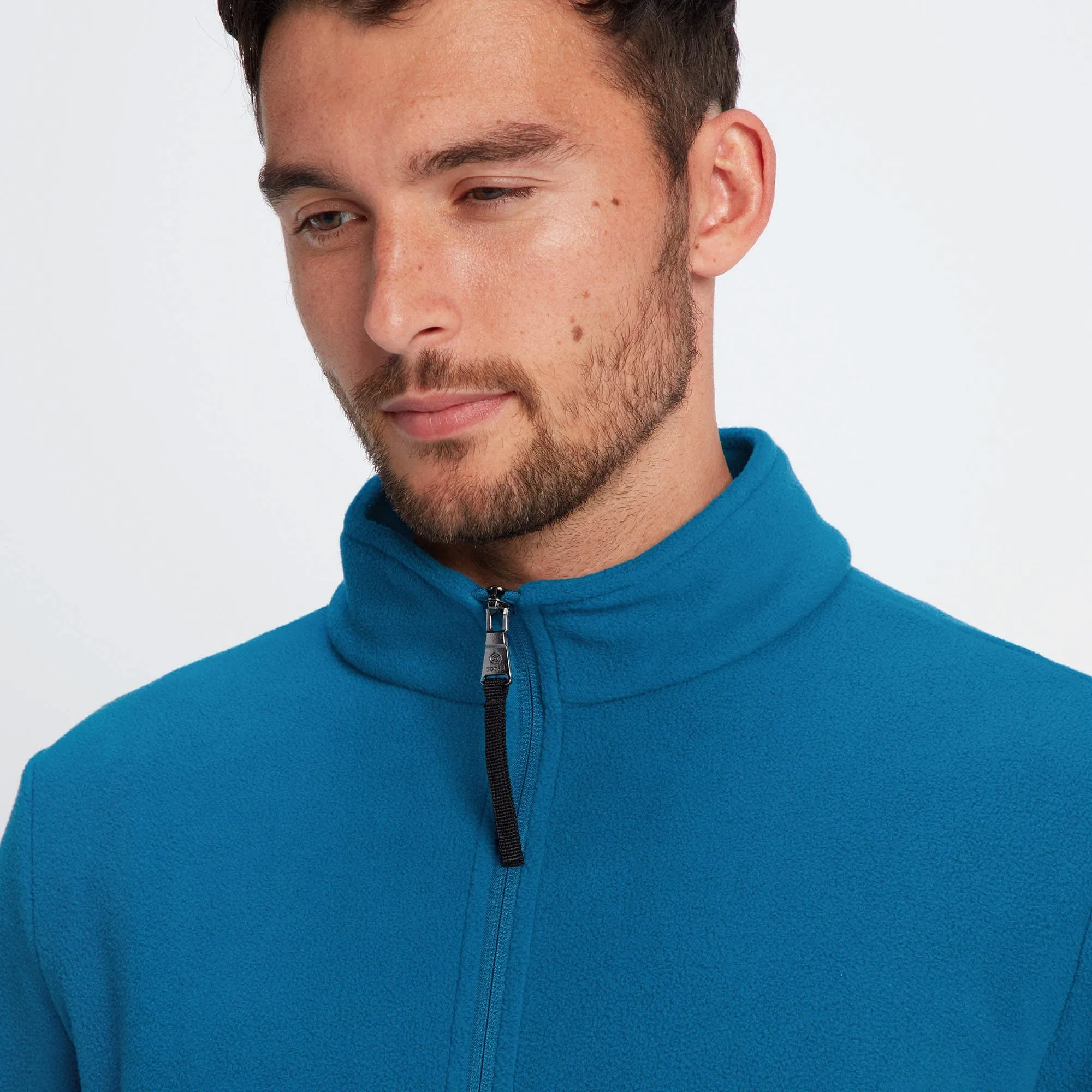 Revive Mens Fleece Jacket - Peacock Blue