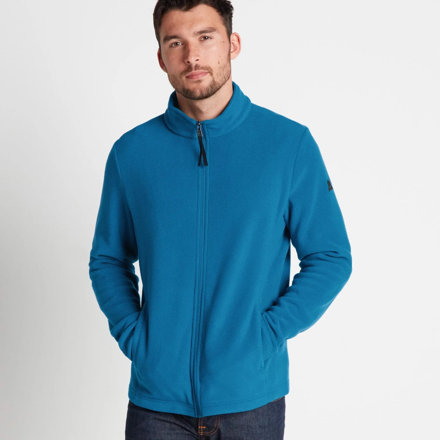 Revive Mens Fleece Jacket - Peacock Blue