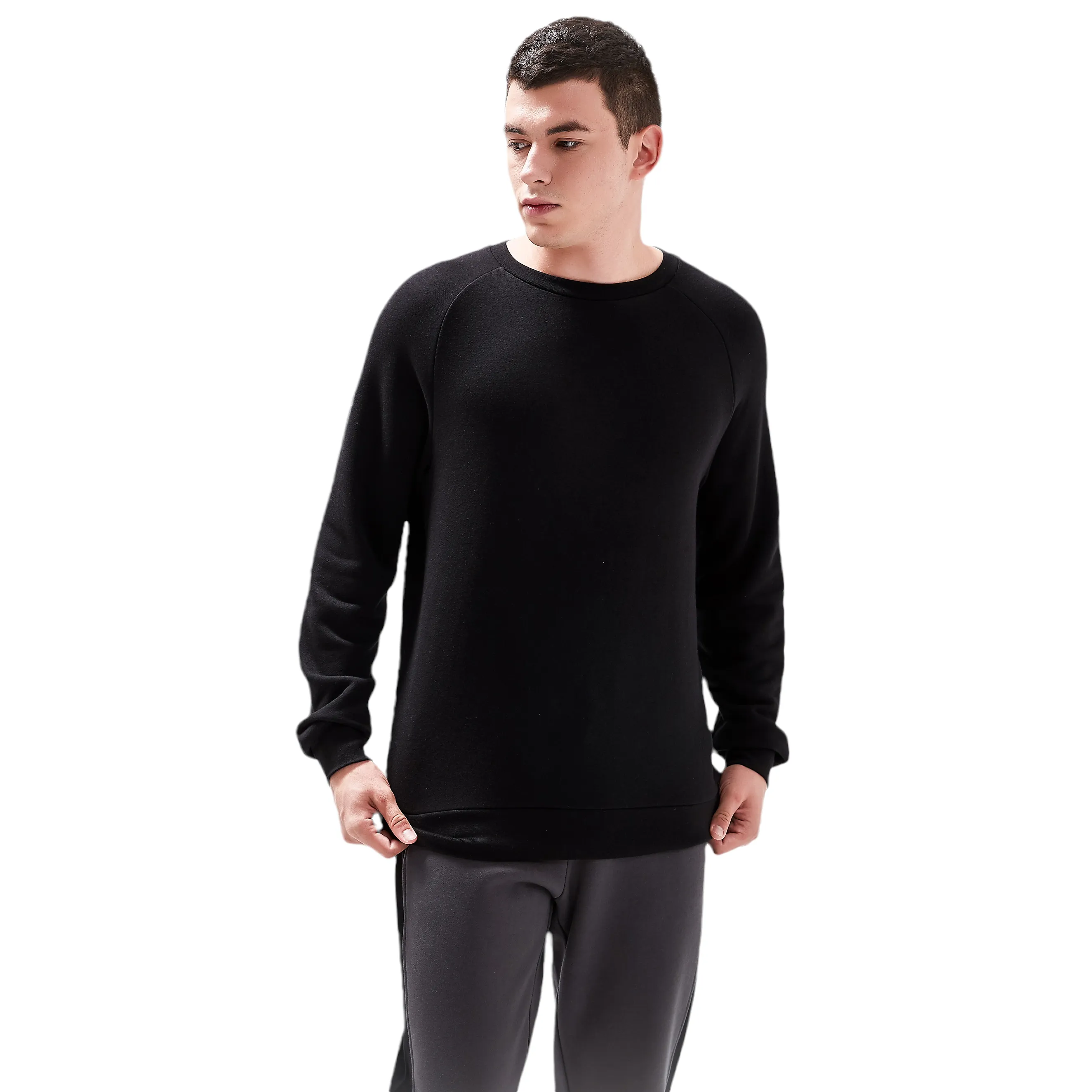 Roosevelt French Terry Performance Sweat Shirt - Black