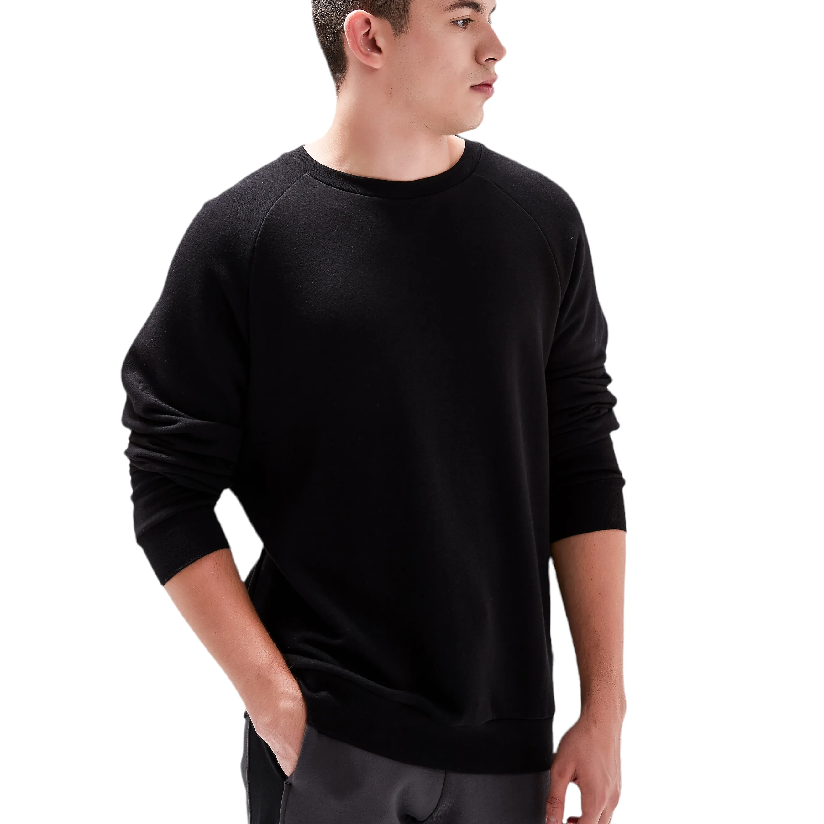 Roosevelt French Terry Performance Sweat Shirt - Black