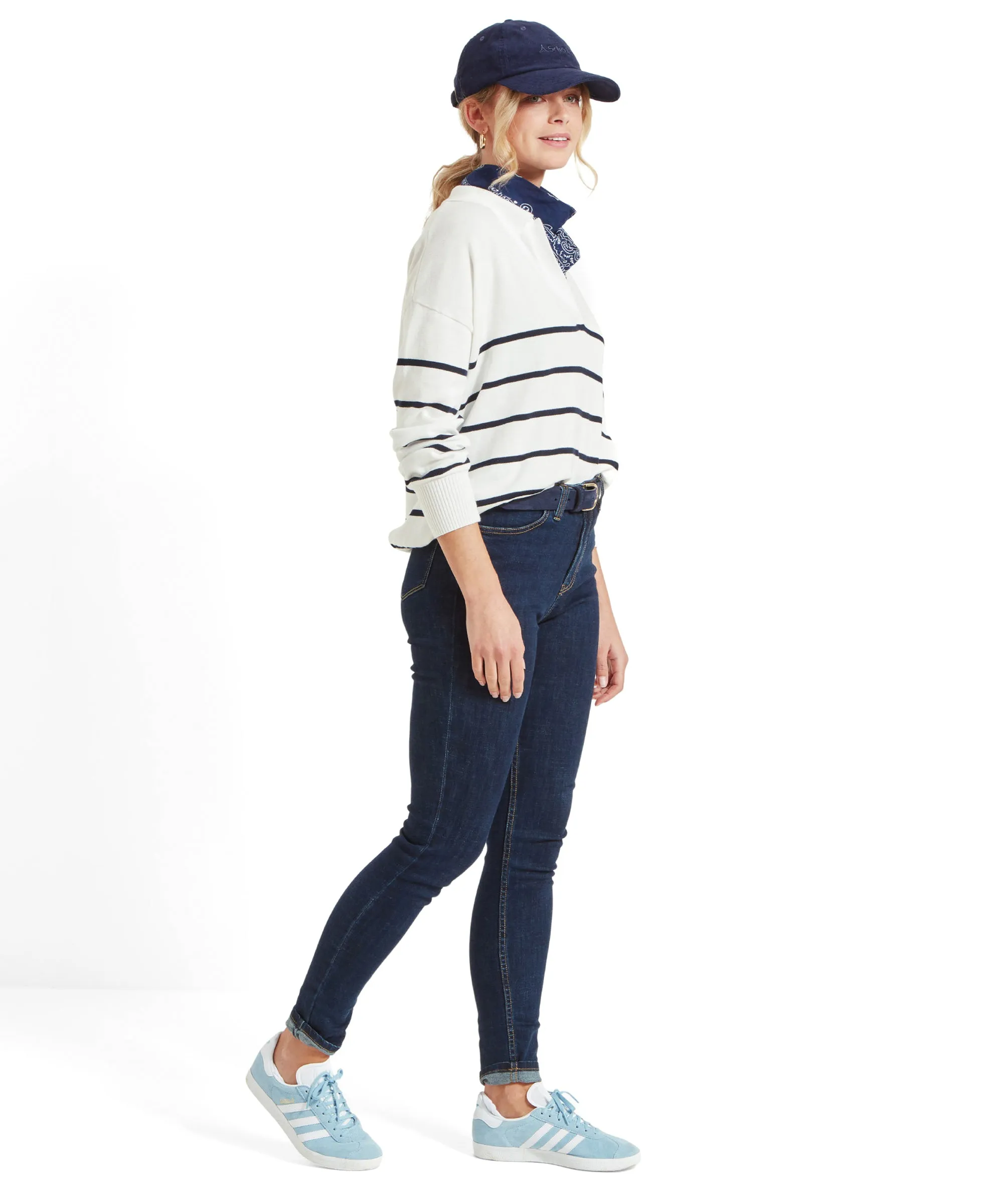 Roseland Jumper - Soft White/Navy