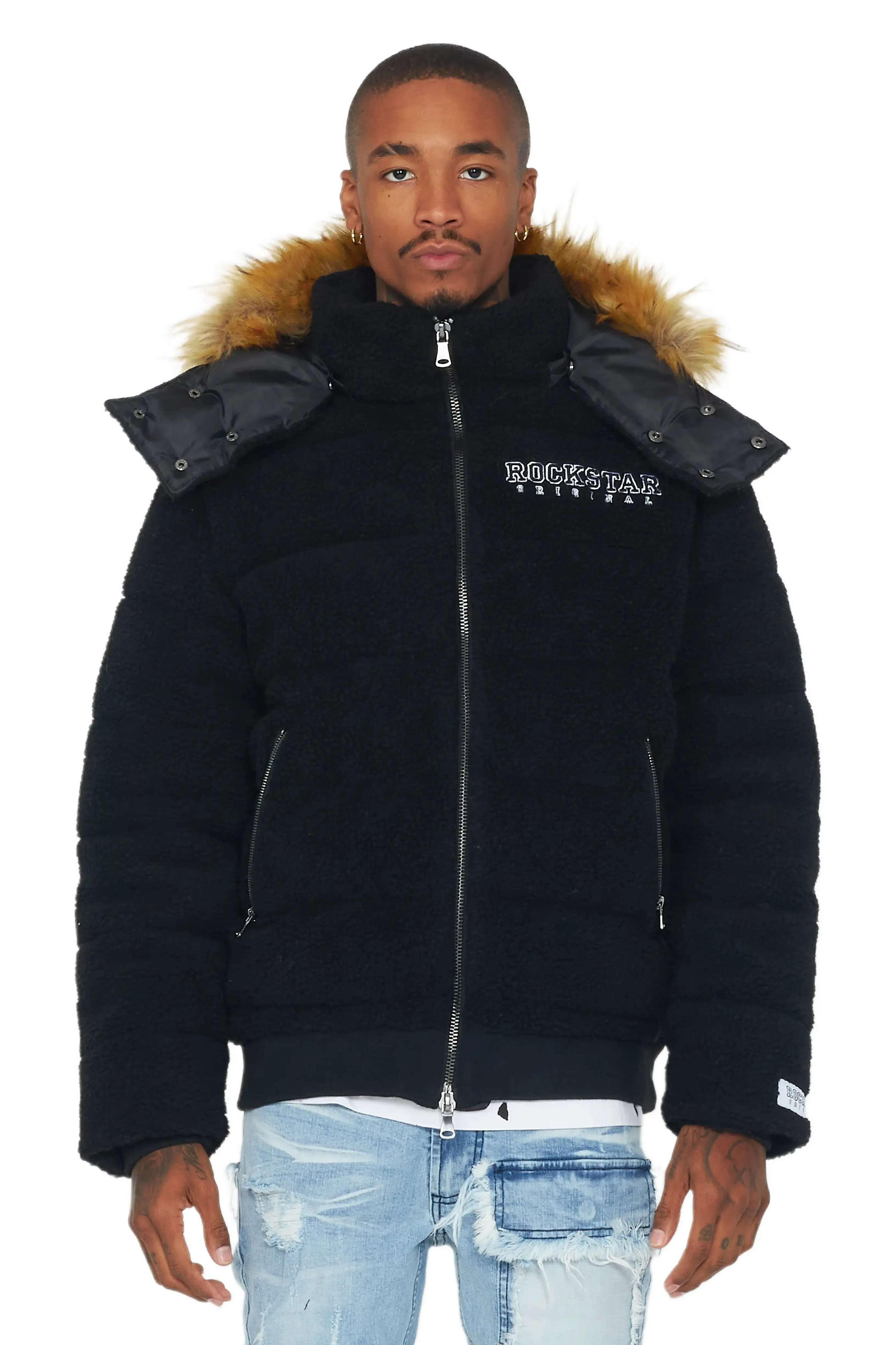 Sarvesh Black Puffer Jacket