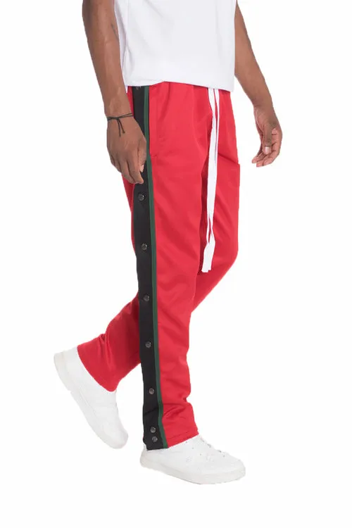 SNAP BUTTON TRACK PANTS