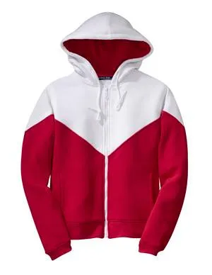 Sport-Tek - Ladies Colorblock Full Zip Hooded Sweatshirt.  L264