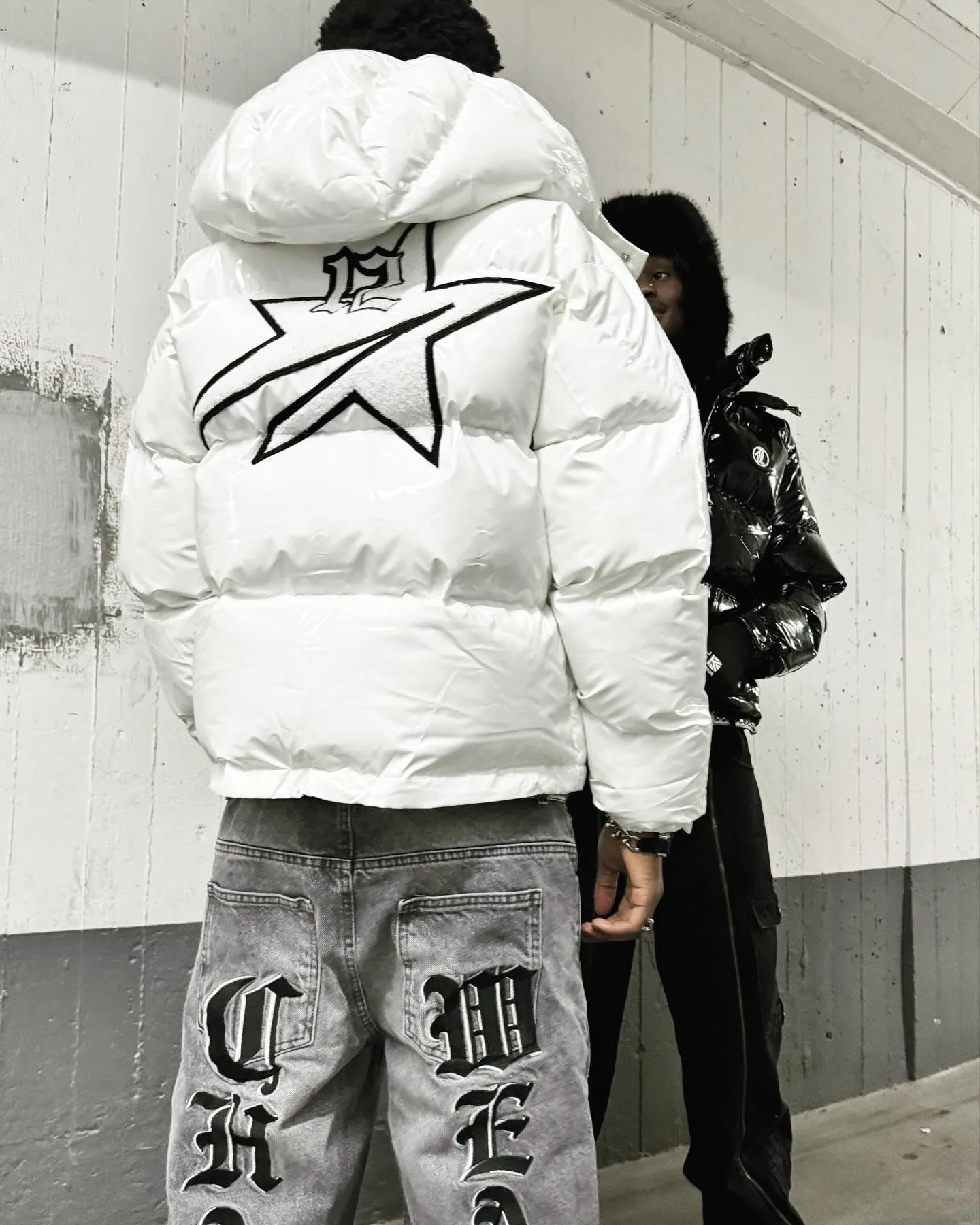 StarBoy Puffer Jacket White