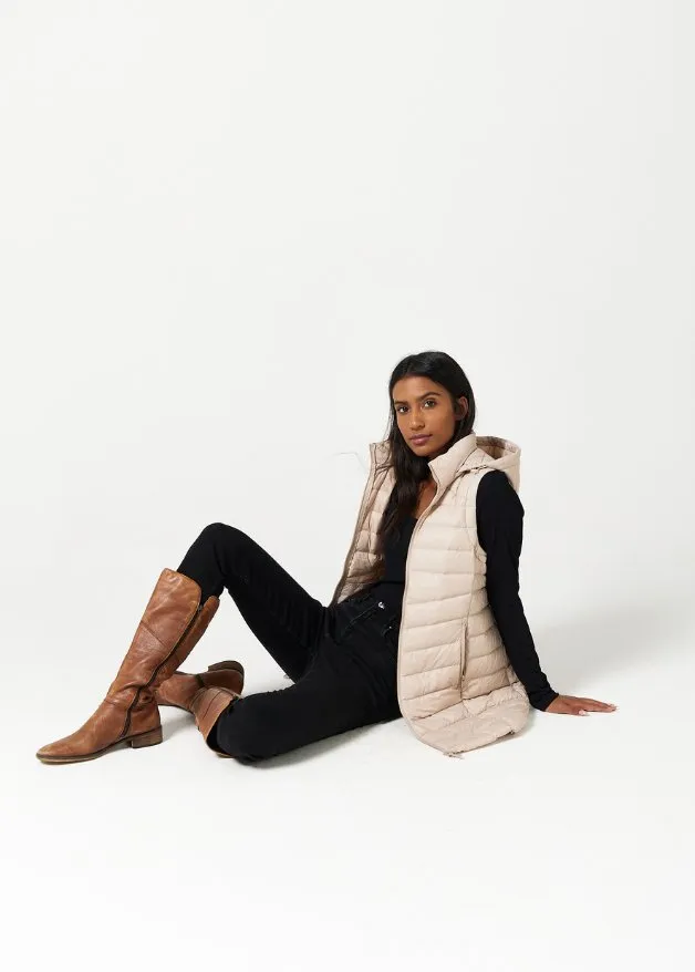 Stone Longline Duck Down Puffer Vest