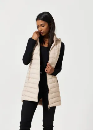 Stone Longline Duck Down Puffer Vest