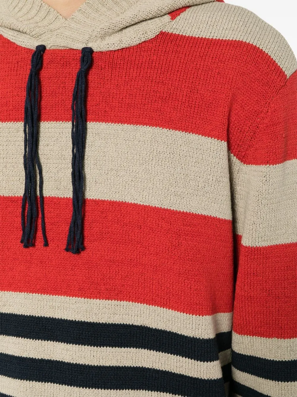 Stripe Hooded Jumper