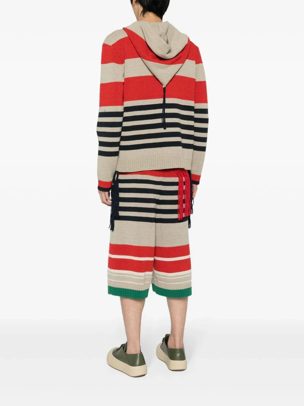 Stripe Hooded Jumper