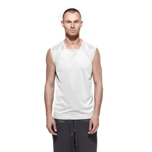 THE SLEEVELESS TECH TEE - PEWTER