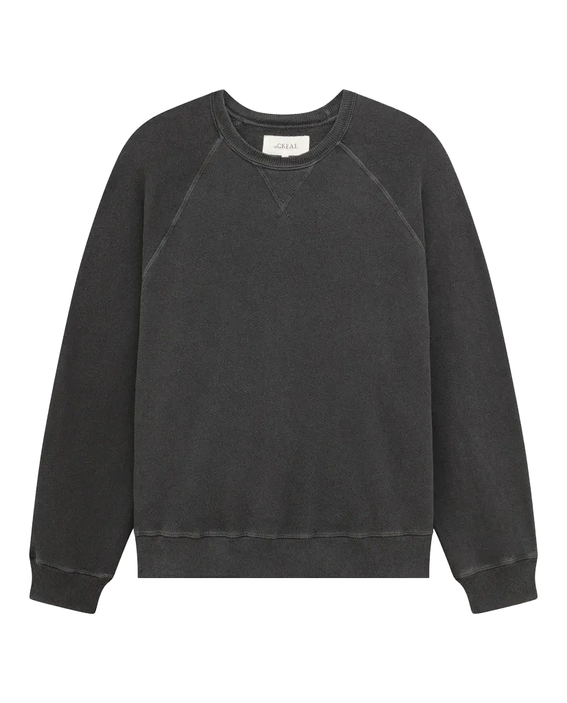 The Slouch Sweatshirt. Solid -- WASHED BLACK