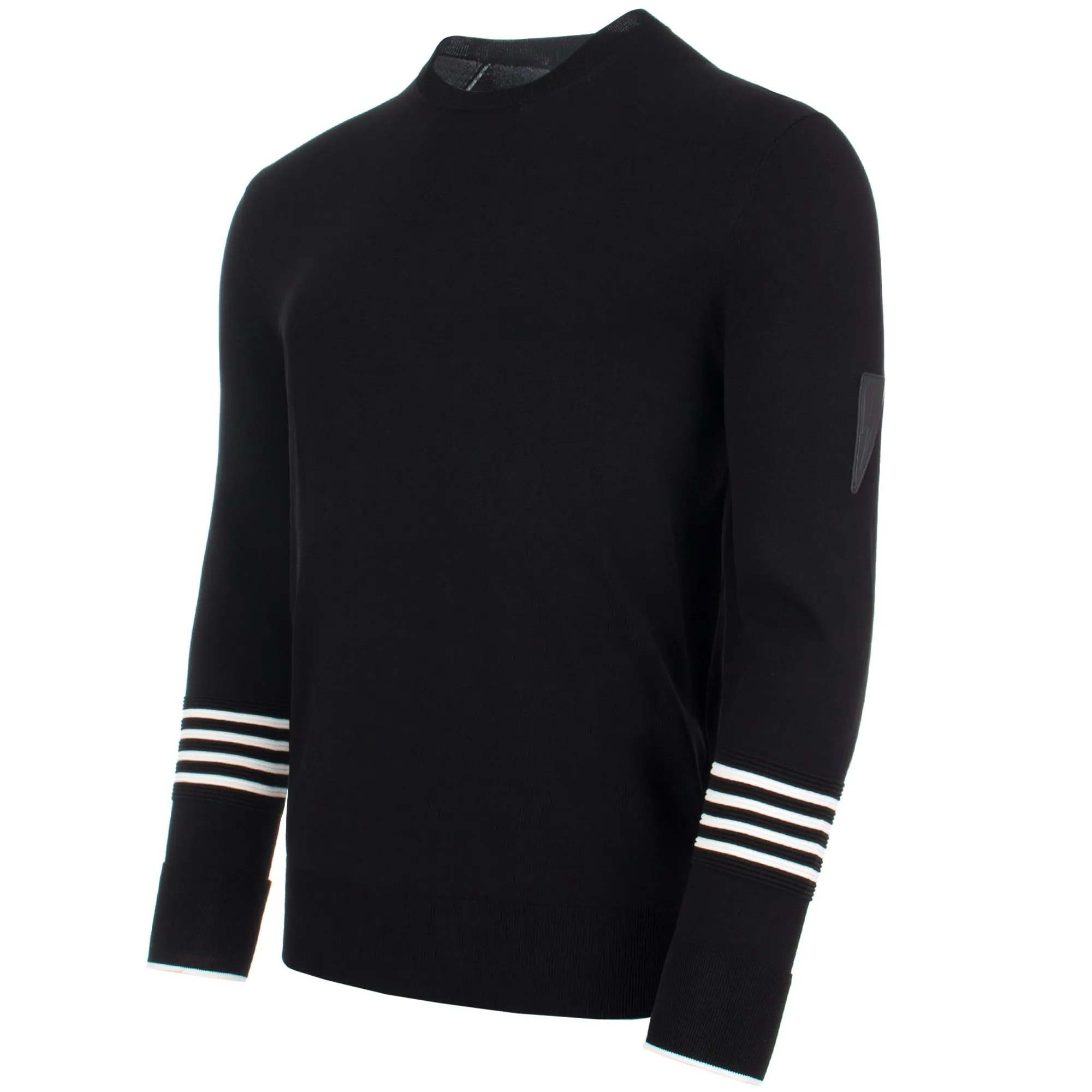 Travel Striped Cuff Tecno Knit Jumper