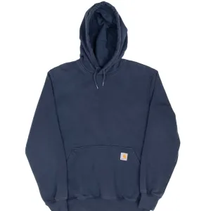 VINTAGE CARHARTT CLASSIC NAVY BLUE HOODIE SWEATSHIRT SMALL