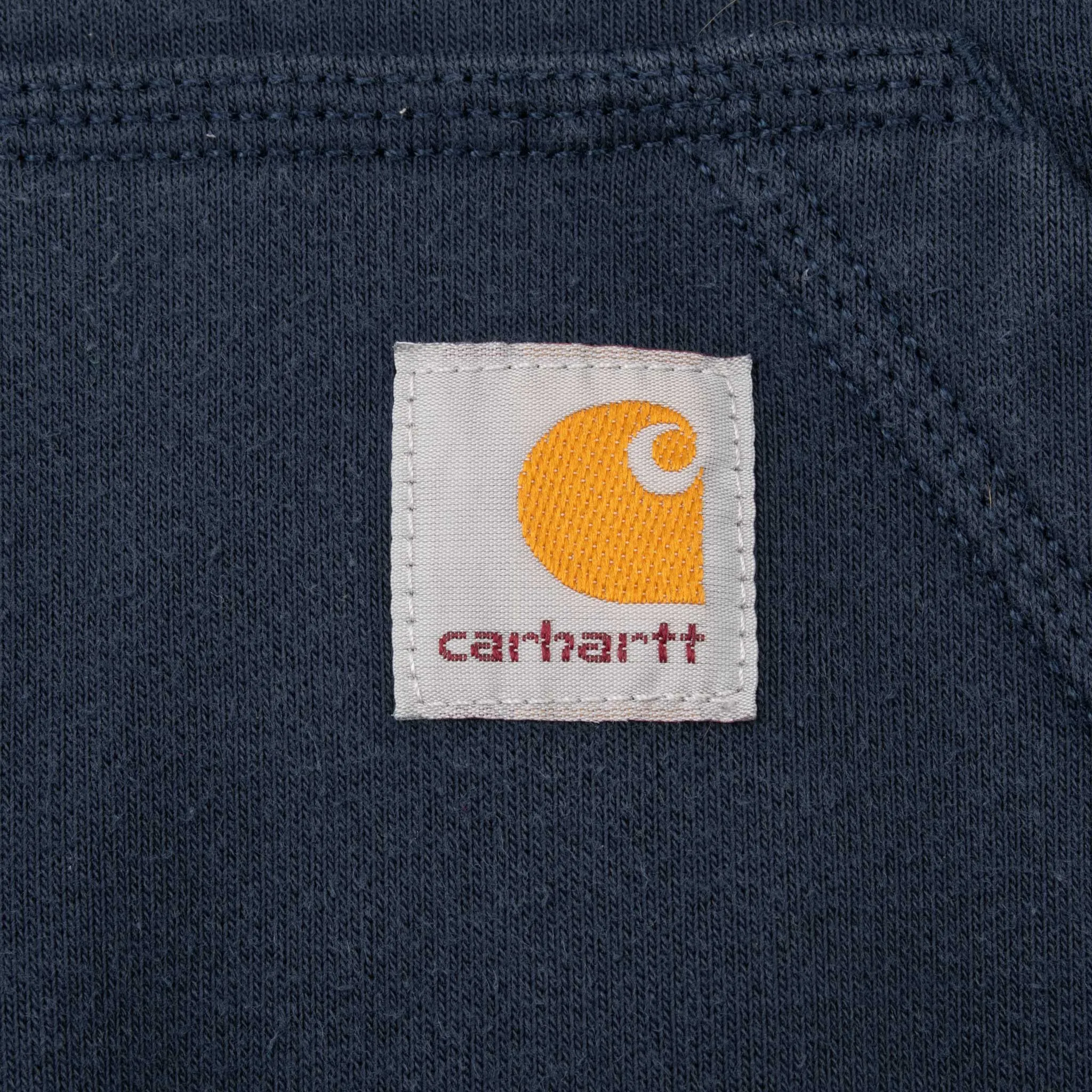 VINTAGE CARHARTT CLASSIC NAVY BLUE HOODIE SWEATSHIRT SMALL