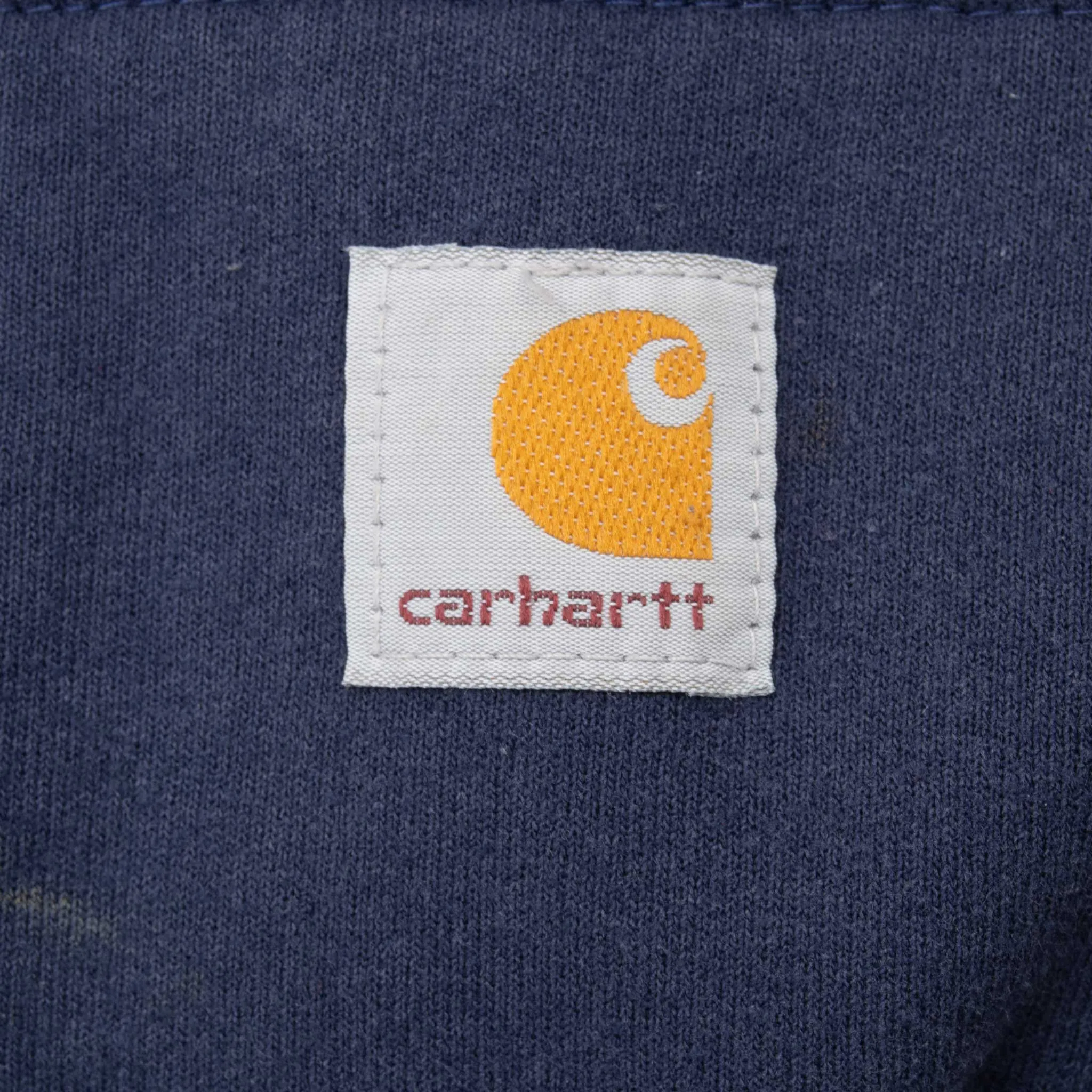 VINTAGE CARHARTT HEAVYWEIGHT FULL ZIP NAVY HOODIE SWEATSHIRT XL